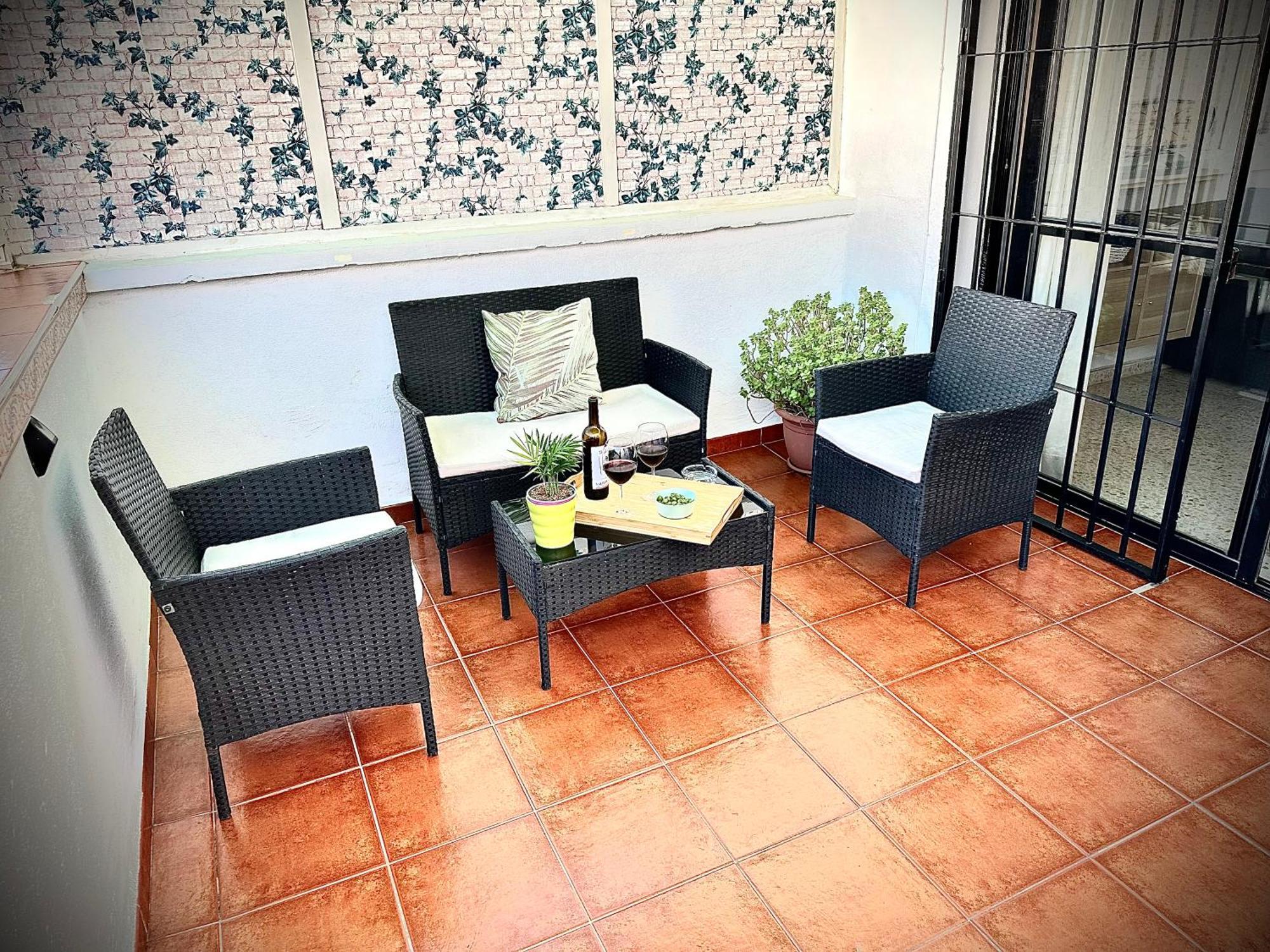 El Rincon De Apolo. Atico Con Aparcamiento Gratis. Apartment Malaga Bagian luar foto